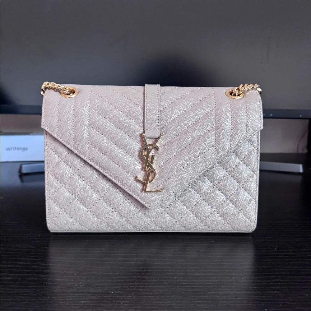 YSL Envelope bag in beige - Picture 1 of 10